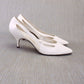 1960s Unworn Italian White Stilettos by Elliott UK 5.5