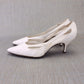 1960s Unworn Italian White Stilettos by Elliott UK 5.5