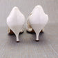 1960s Unworn Italian White Stilettos by Elliott UK 5.5