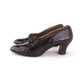1920s Brown Pumps with Flower Trim by Englands UK 5.5