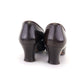 1920s Brown Pumps with Flower Trim by Englands UK 5.5