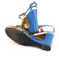 1970s Enzo of Roma Cutout Wedge Sandals UK 7