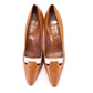 1960s Tan & White Stiletto Pumps by Eperon D'Or UK 8