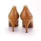 1960s Tan & White Stiletto Pumps by Eperon D'Or UK 8