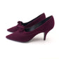 1960s Plum / Wine Stiletto Pumps UK 4.5