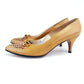 1960s Unworn Evins Tan Stiletto Pumps UK 6