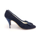 1950s Ferragamo Damina Navy Stilettos UK 5