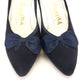 1950s Ferragamo Damina Navy Stilettos UK 5