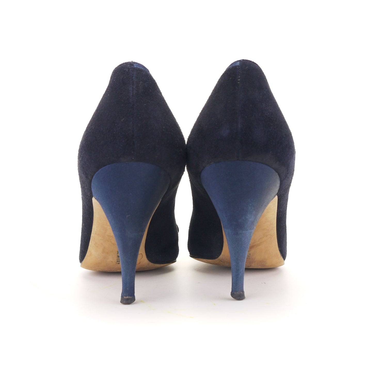 1950s Ferragamo Damina Navy Stilettos UK 5