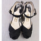 Ferragamo Limited Edition 1940 B&W Wedge Sandals UK 7.5