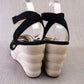 Ferragamo Limited Edition 1940 B&W Wedge Sandals UK 7.5