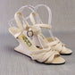 Ferragamo Creations Limited Edition F Wedge Sandals UK 6.5