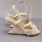 Ferragamo Creations Limited Edition F Wedge Sandals UK 6.5