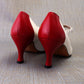 Ferragamo 1980s Red & White Spectators UK 4.5