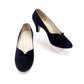 1950s Black Suede Ferragamo Pumps UK 4