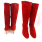 Ferragamo Limited Edition 1960 Red Suede Boots UK 6