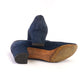 1960s Ferragamo Navy Horn Toe Pumps UK 4.5