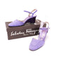 1970s Ferragamo Lilac & Purple Wedges UK 4.5