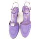 1970s Ferragamo Lilac & Purple Wedges UK 4.5