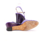 1970s Ferragamo Lilac & Purple Wedges UK 4.5