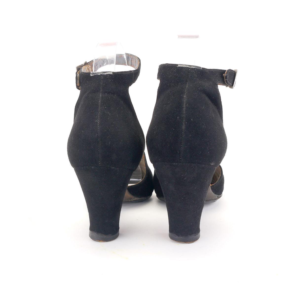 1940s D'Orsay Pumps w Ankle Strap by FHW UK 5