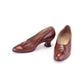 1920s Bespoke Cognac Pumps by Flack & Smith UK 7.5