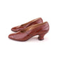 1920s Bespoke Cognac Pumps by Flack & Smith UK 7.5