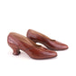 1920s Bespoke Cognac Pumps by Flack & Smith UK 7.5