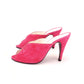 1980s Unworn Fuchsia Pink Mules by Franco Eboli UK 5