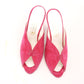 1980s Unworn Fuchsia Pink Mules by Franco Eboli UK 5