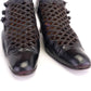 Antique Black Beaded French Day Shoes c1910 UK 7