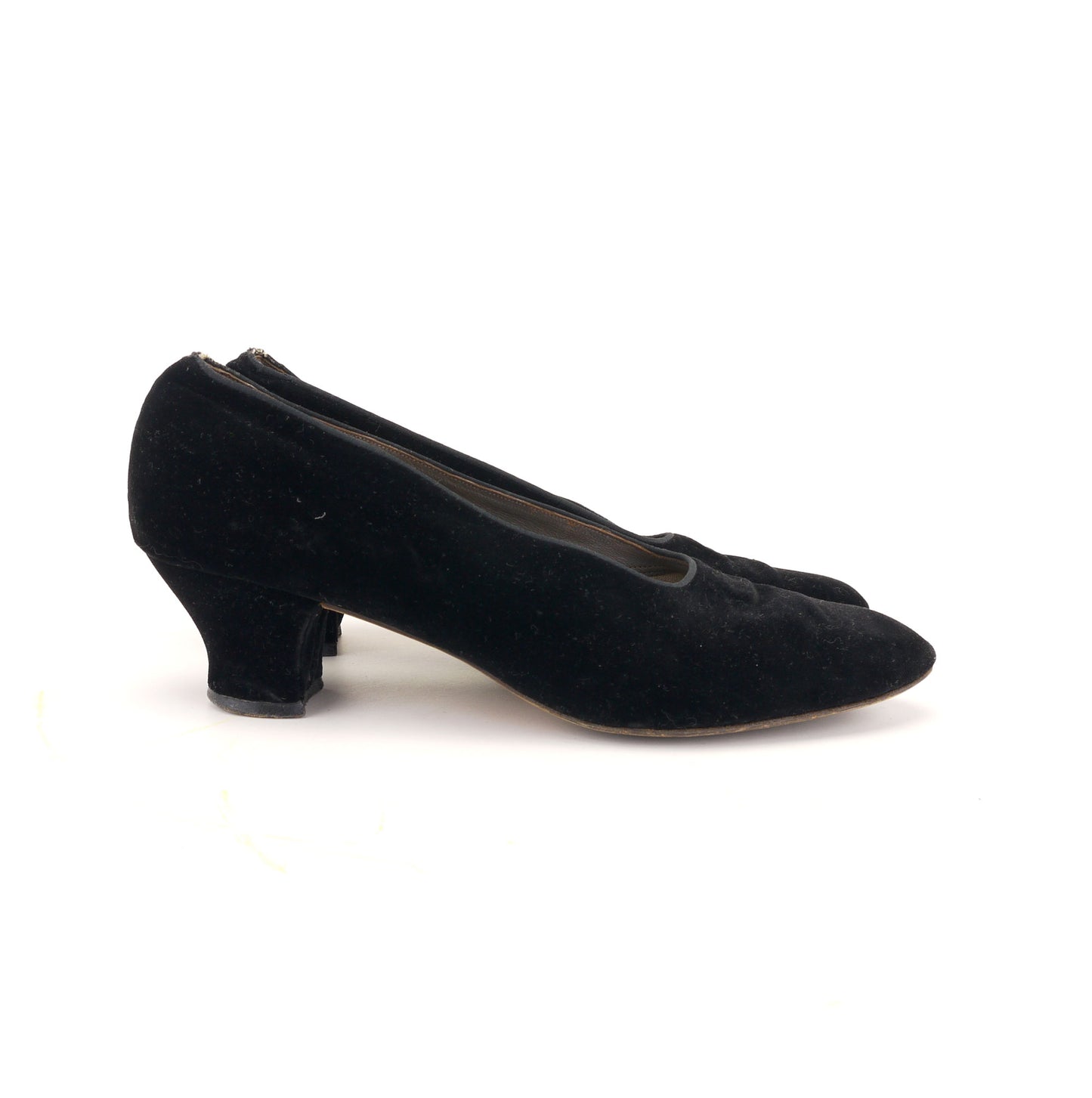 1920s Black Velvet Pumps by Ed Gerrett UK 5