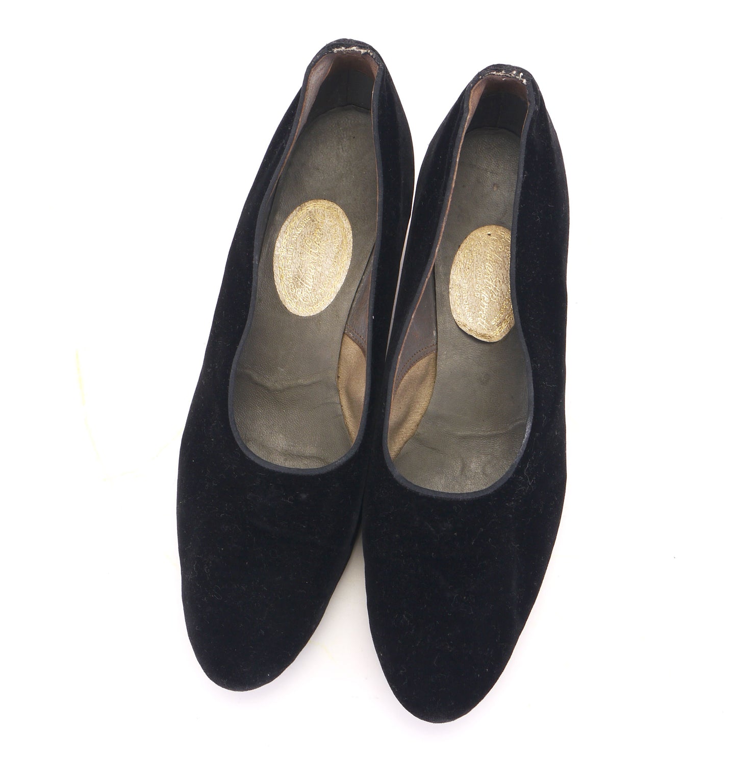 1920s Black Velvet Pumps by Ed Gerrett UK 5