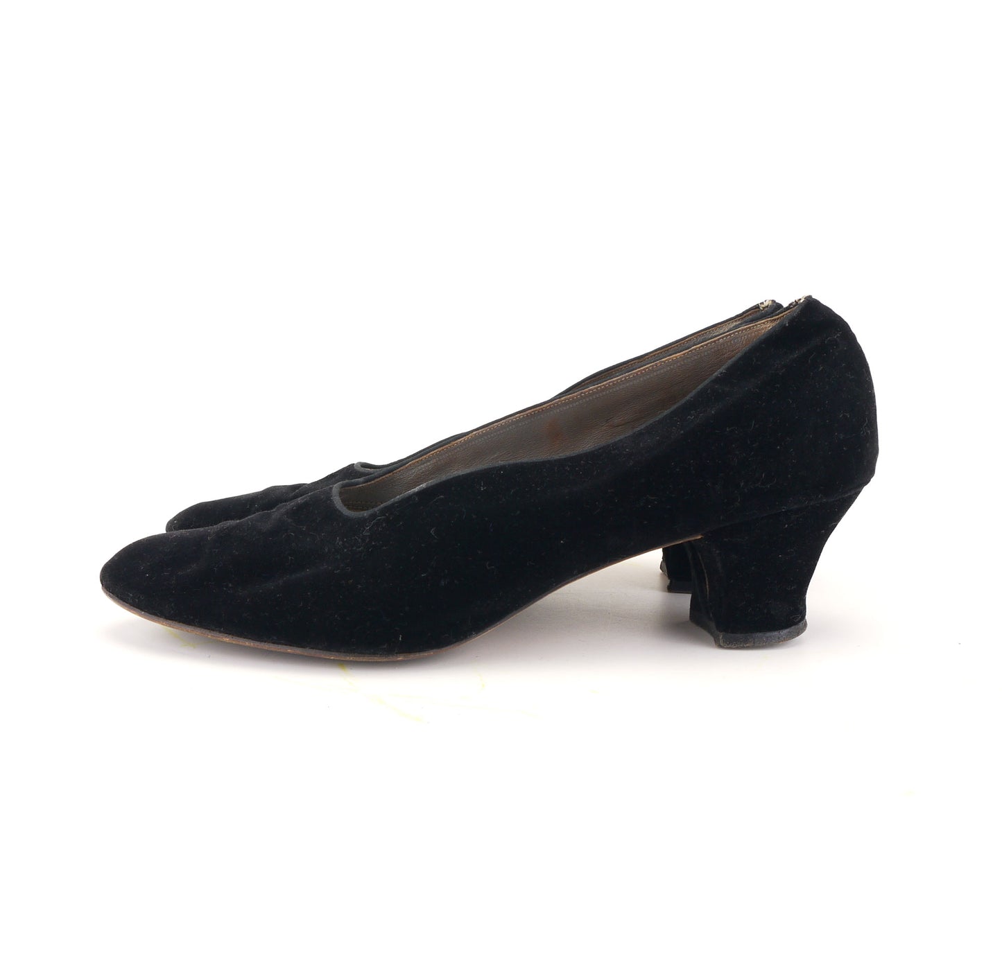 1920s Black Velvet Pumps by Ed Gerrett UK 5