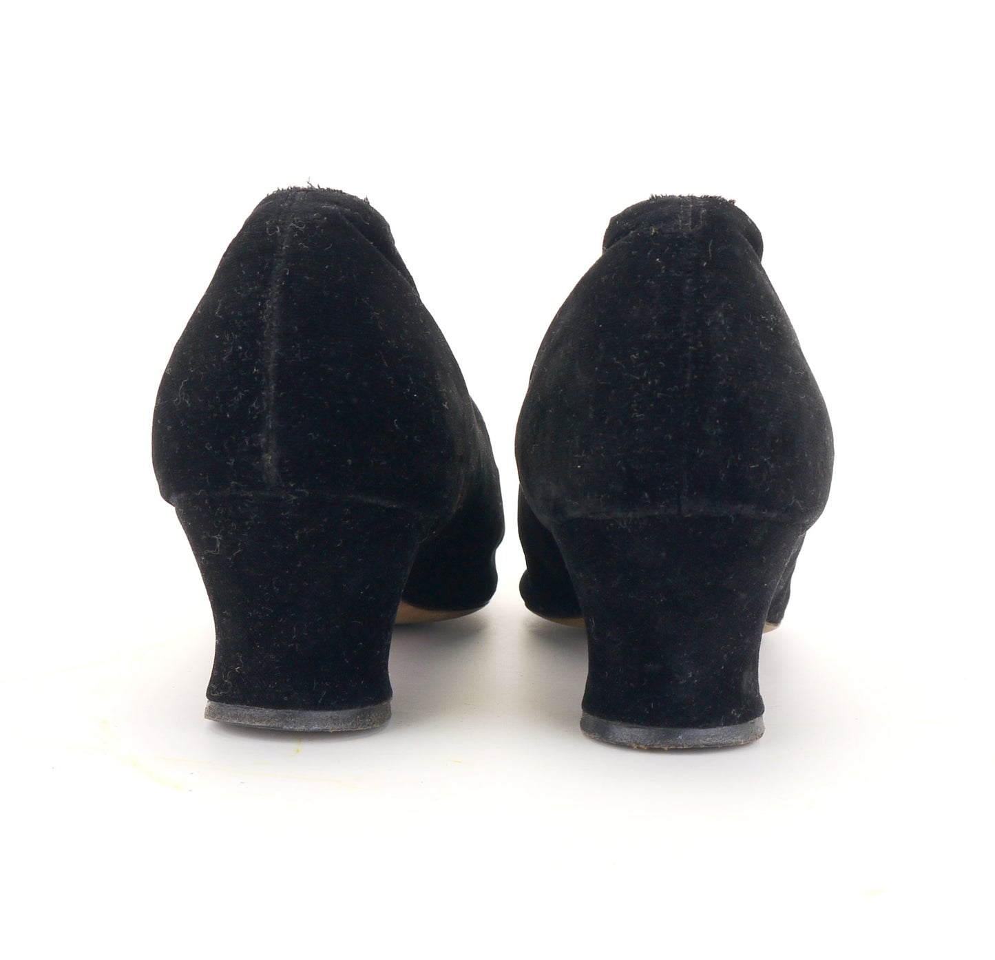 1920s Black Velvet Pumps by Ed Gerrett UK 5