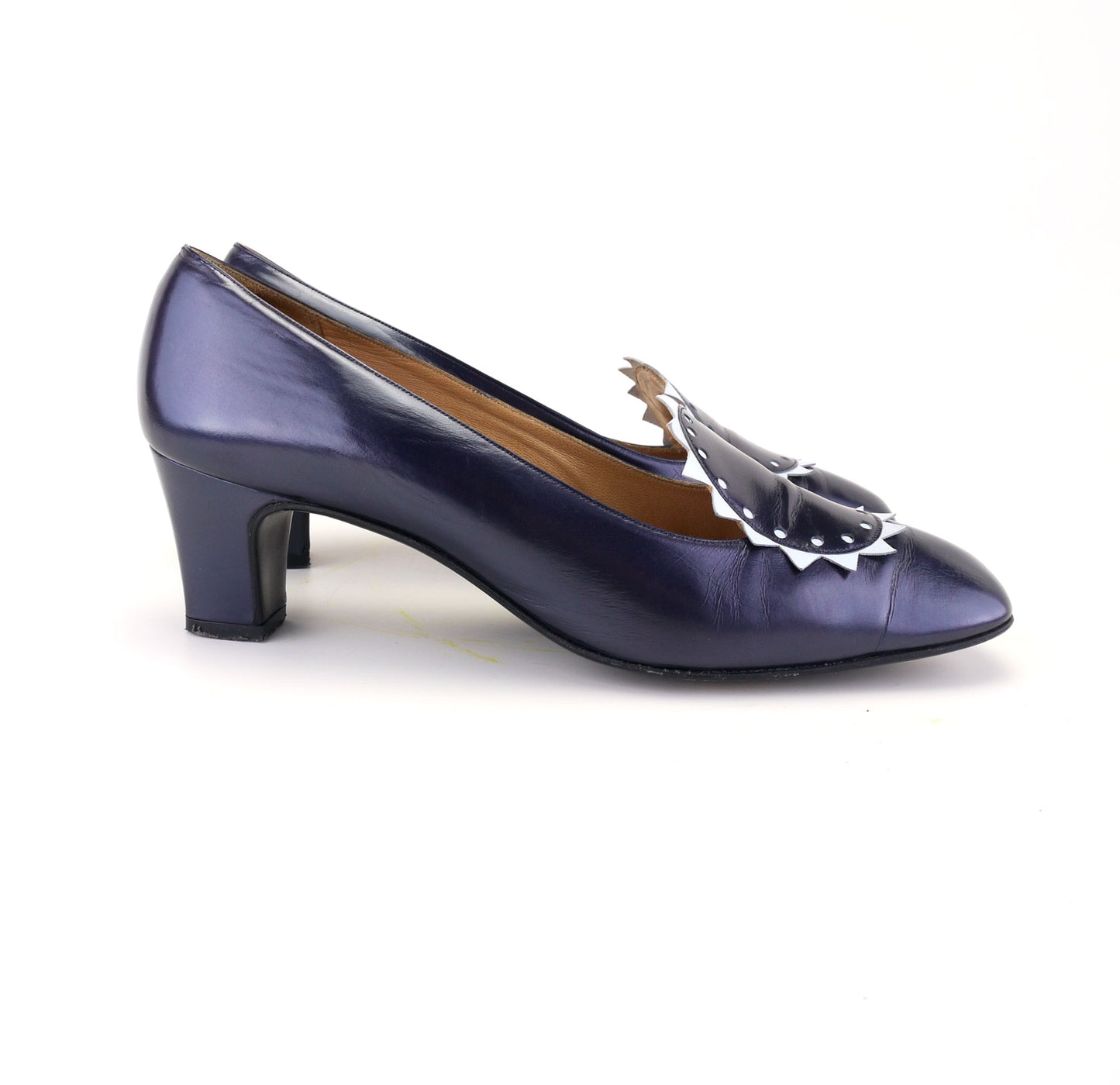 1960s Navy Gina Pumps with Sunburst UK 5.5