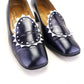 1960s Navy Gina Pumps with Sunburst UK 5.5