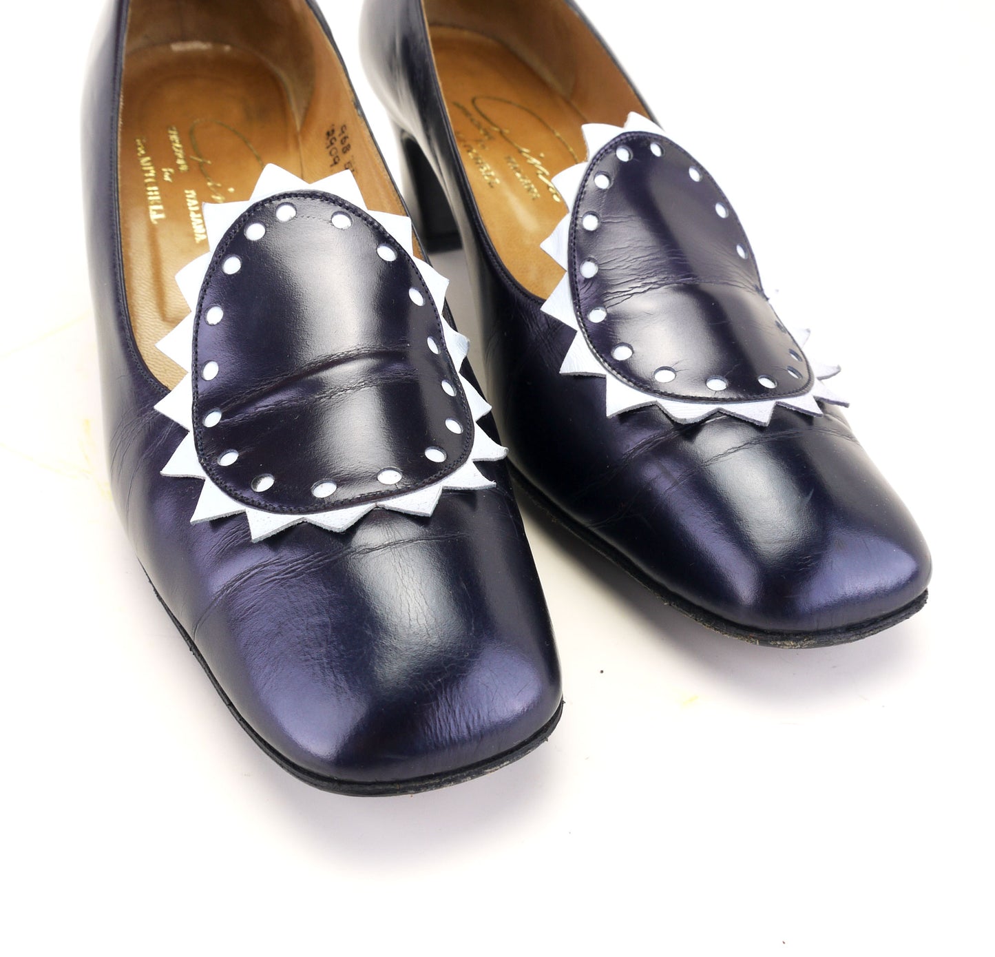 1960s Navy Gina Pumps with Sunburst UK 5.5
