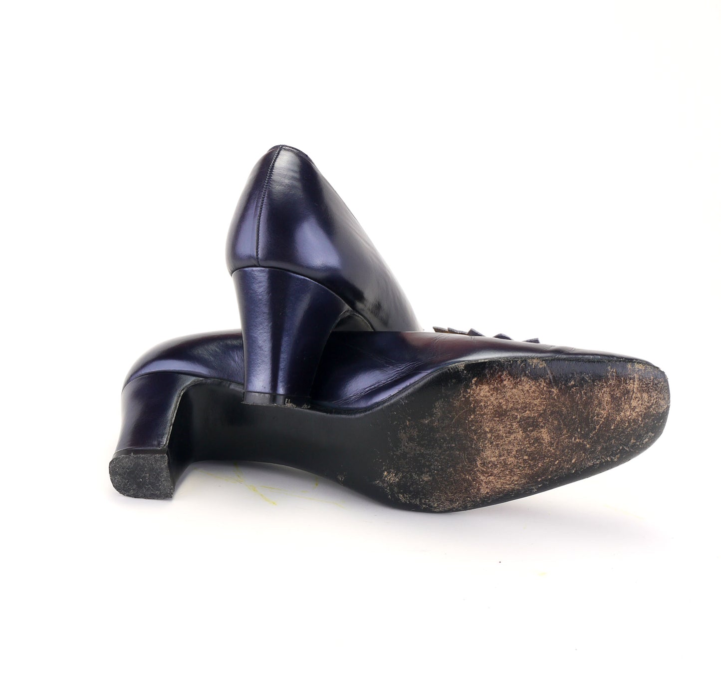 1960s Navy Gina Pumps with Sunburst UK 5.5