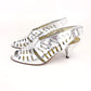 1980s Giovannetti Silver Cutwork Slingbacks UK 4