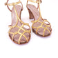 40 / 50s Gold Strappy Barefoot Sandals by Hudsons UK 5