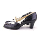 1930s Black & White Spectator Pumps by Goretta UK 5
