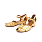 1940s Harrods Gold Triple Wedge Heels UK 4.5