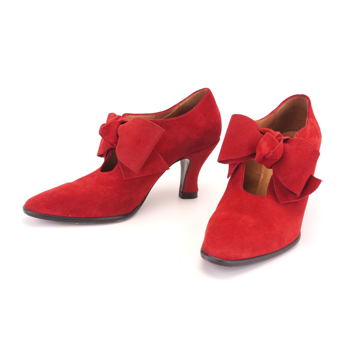 90s Marilyn Anselm for Hobbs Red Bow Pumps UK 5.5