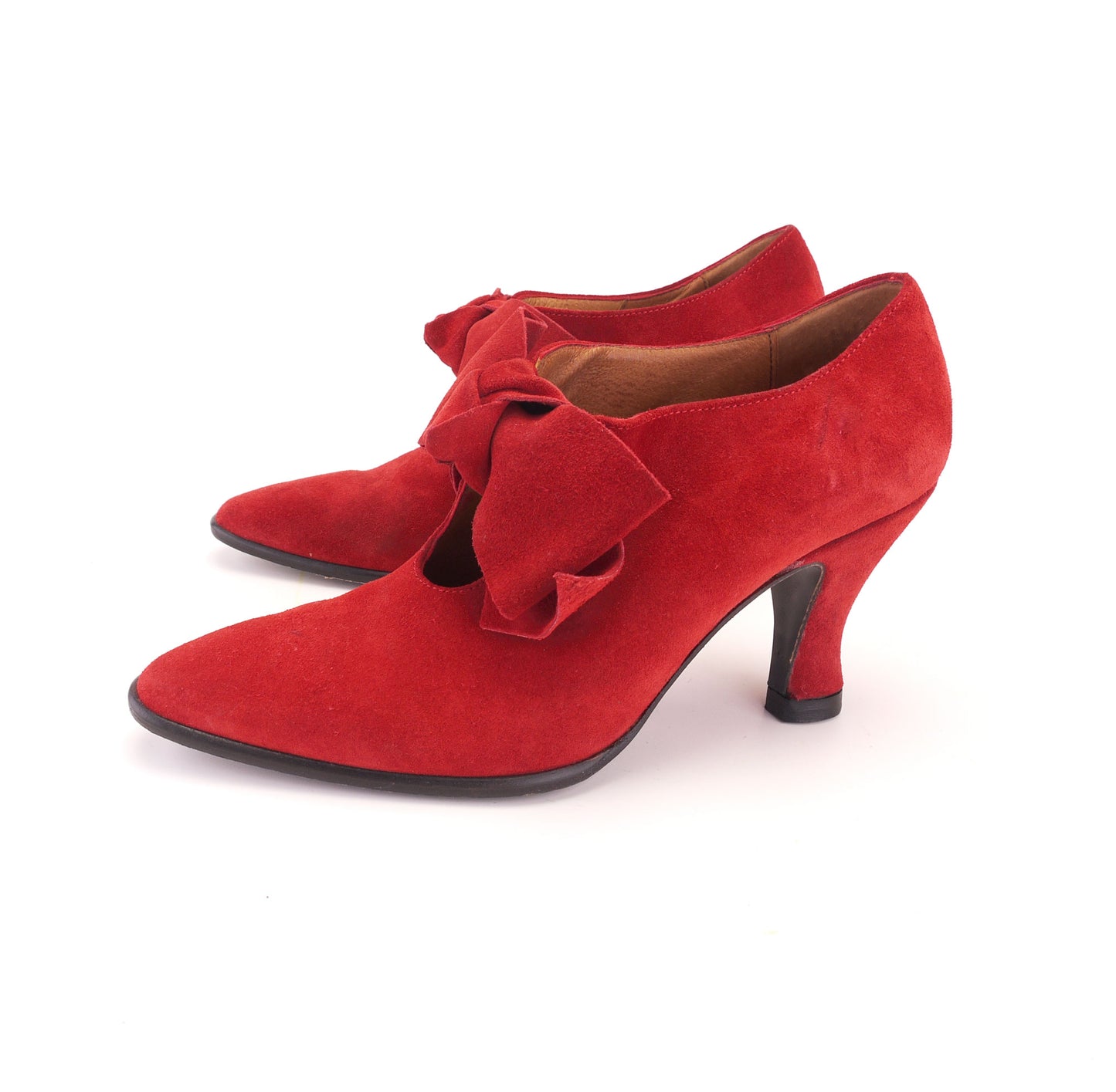 90s Marilyn Anselm for Hobbs Red Bow Pumps UK 5.5