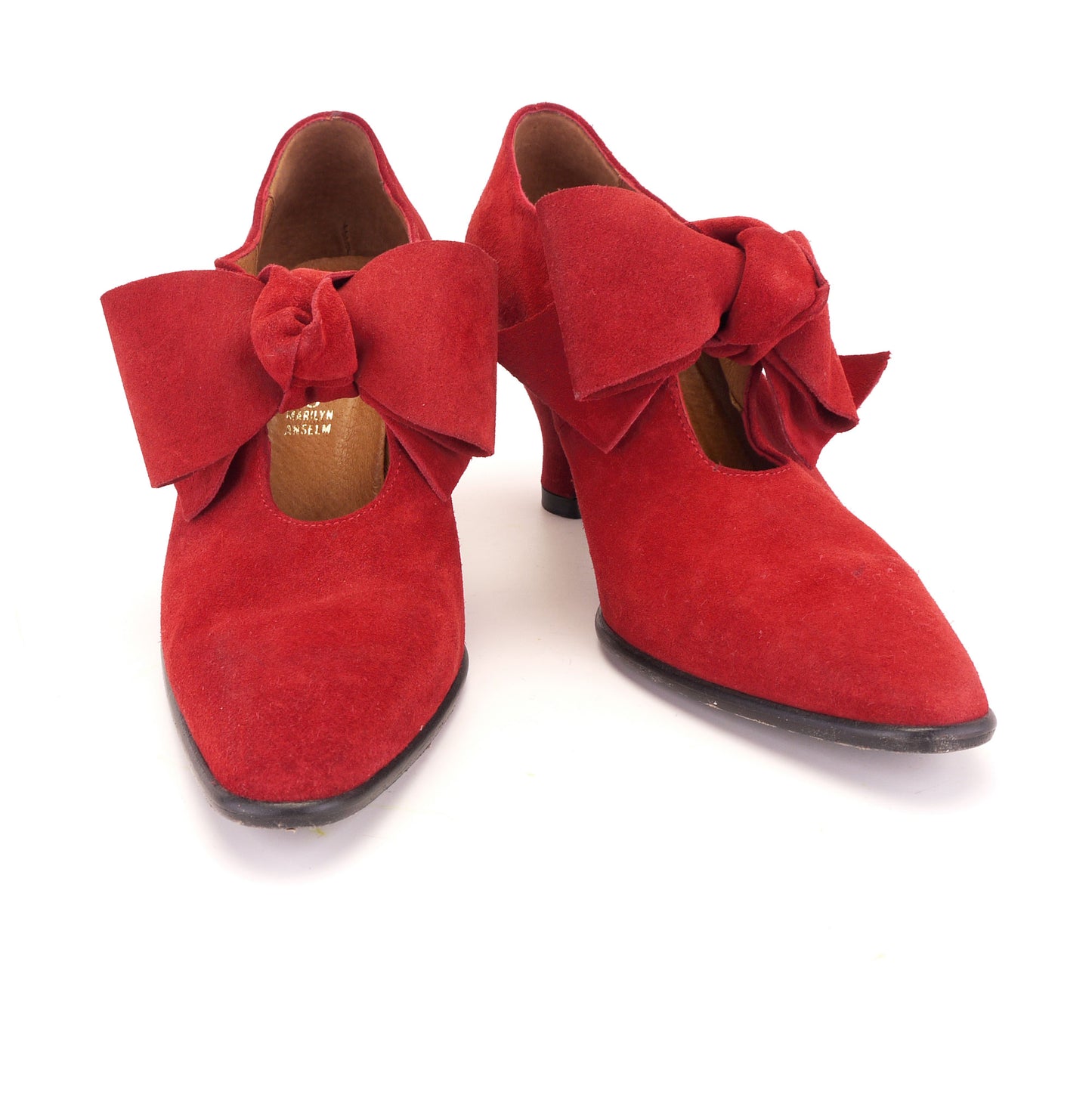 90s Marilyn Anselm for Hobbs Red Bow Pumps UK 5.5