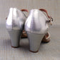 1940s Silver Mesh Sandals by Hollywood UK 4.5