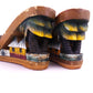 1950s Philippino Wooden Souvenir Clogs UK 6