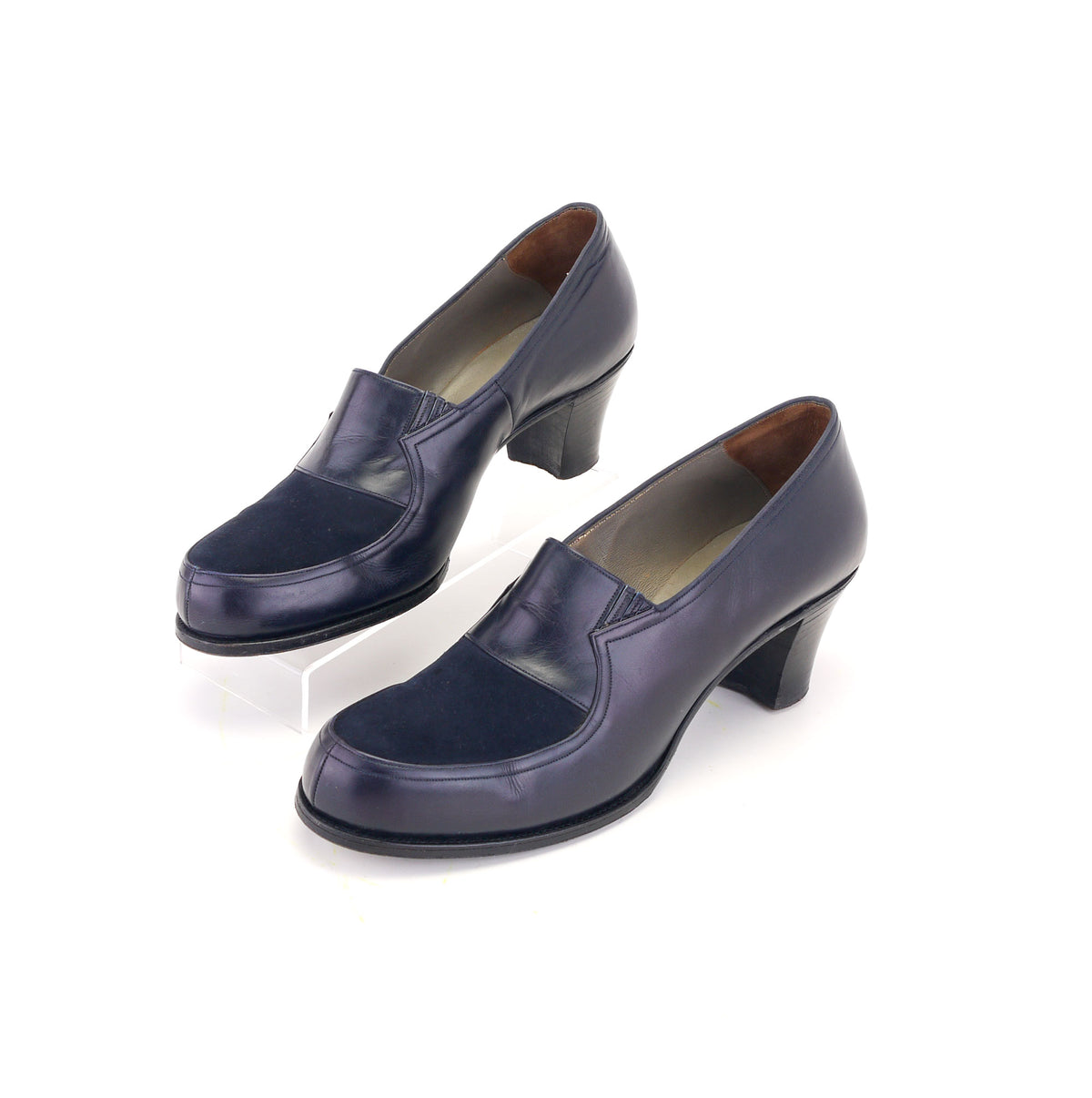 1950s Navy Welted Loafers by Hutchings UK 6.5