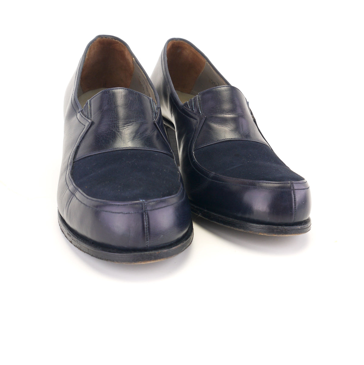 1950s Navy Welted Loafers by Hutchings UK 6.5
